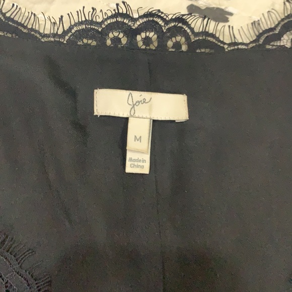 Joie Black Lace Mini Dress Medium - Picture 3 of 7